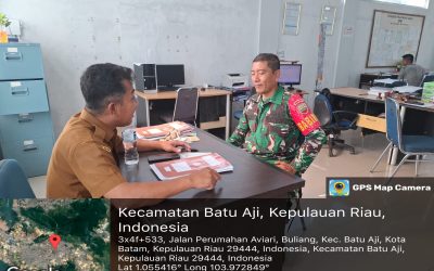 Tampak BabinsaMelaksanakan Komsos dan Koordinasi Bersama Seklur Keluaran